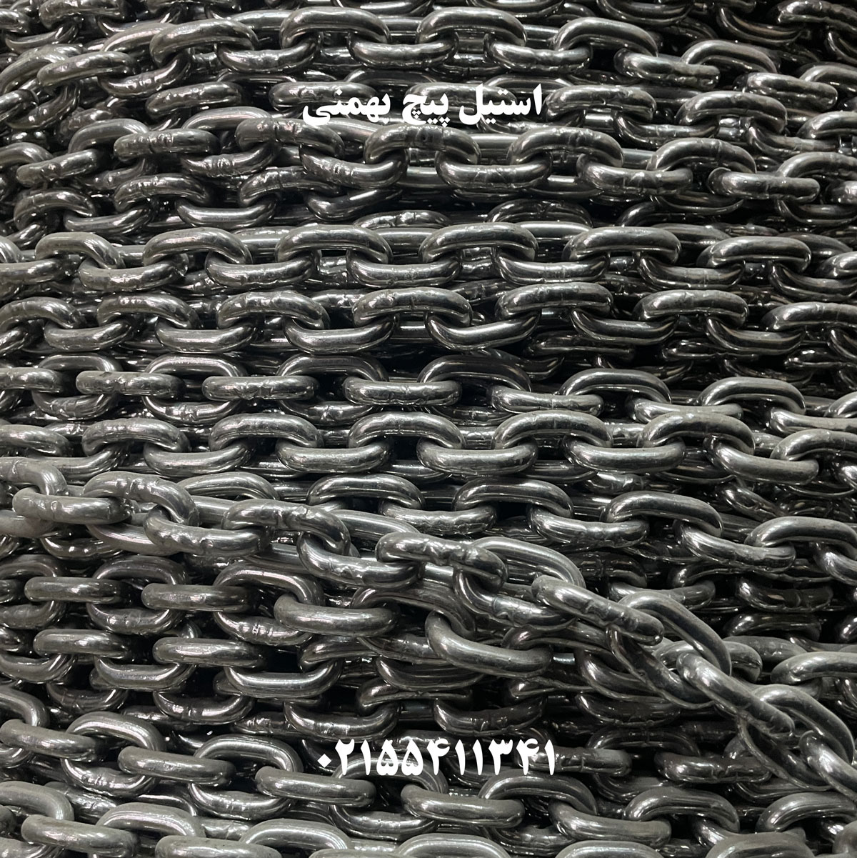 زنجیر استیل صنعتی سایز ۴ | تحمل بار...
